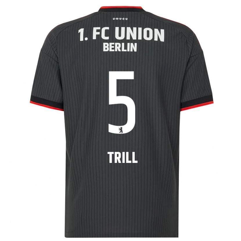 Danxen Kinder Santiago Trill #5 Schwarz Weiß Rot Auswärtstrikot Trikot 2026/27 T-Shirt Österreich