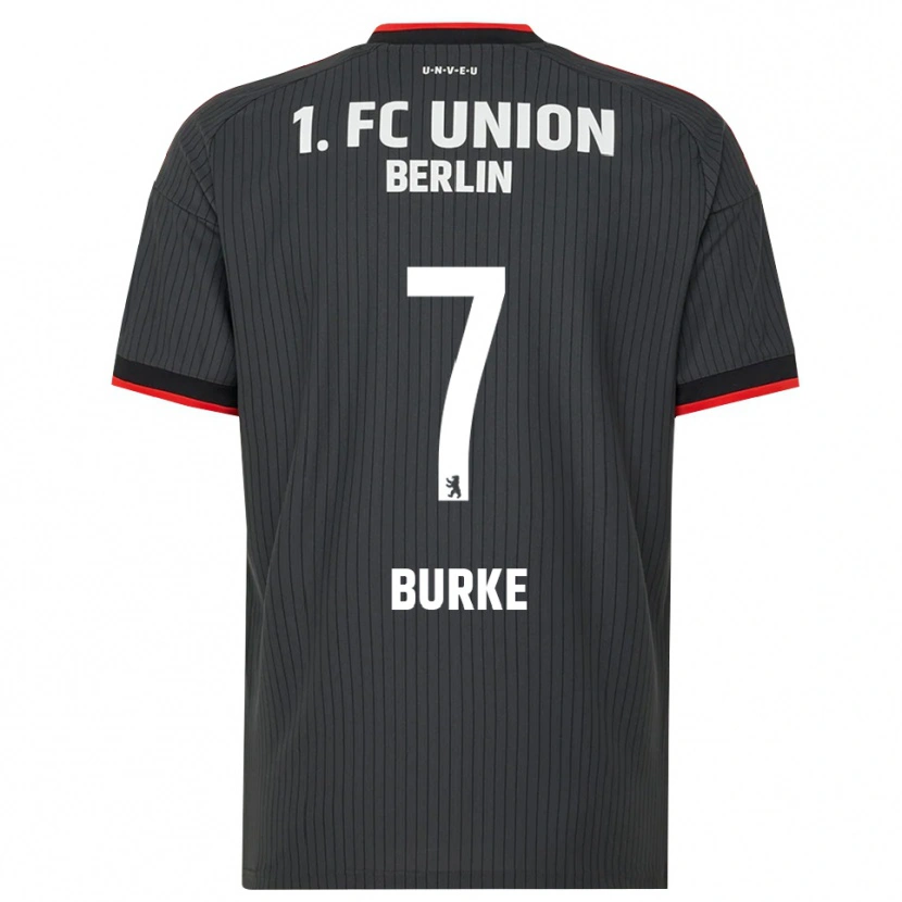 Danxen Kinder Oliver Burke #7 Schwarz Weiß Rot Auswärtstrikot Trikot 2026/27 T-Shirt Österreich