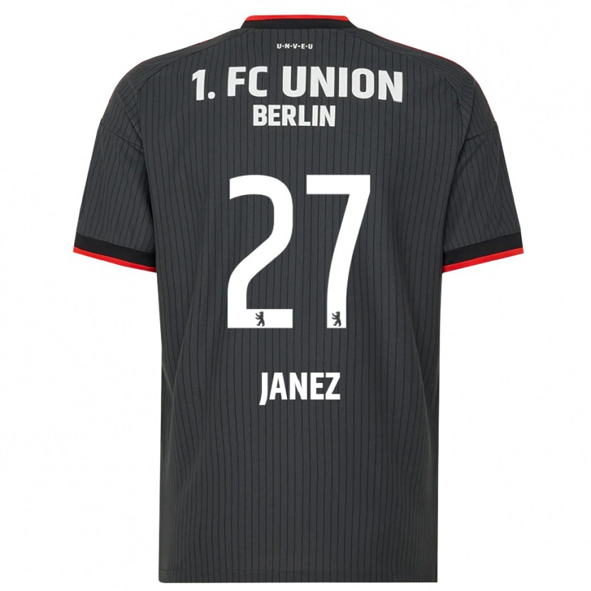 Danxen Kinder Korina Janež #27 Schwarz Weiß Rot Auswärtstrikot Trikot 2026/27 T-Shirt Österreich
