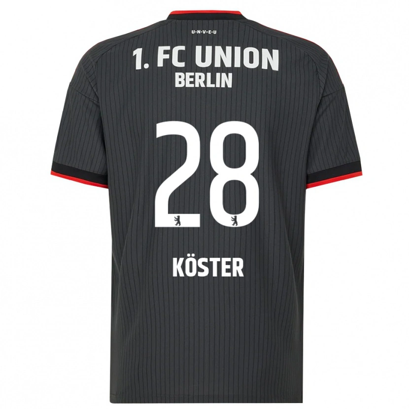 Danxen Kinder Leonie Köster #28 Schwarz Weiß Rot Auswärtstrikot Trikot 2026/27 T-Shirt Österreich