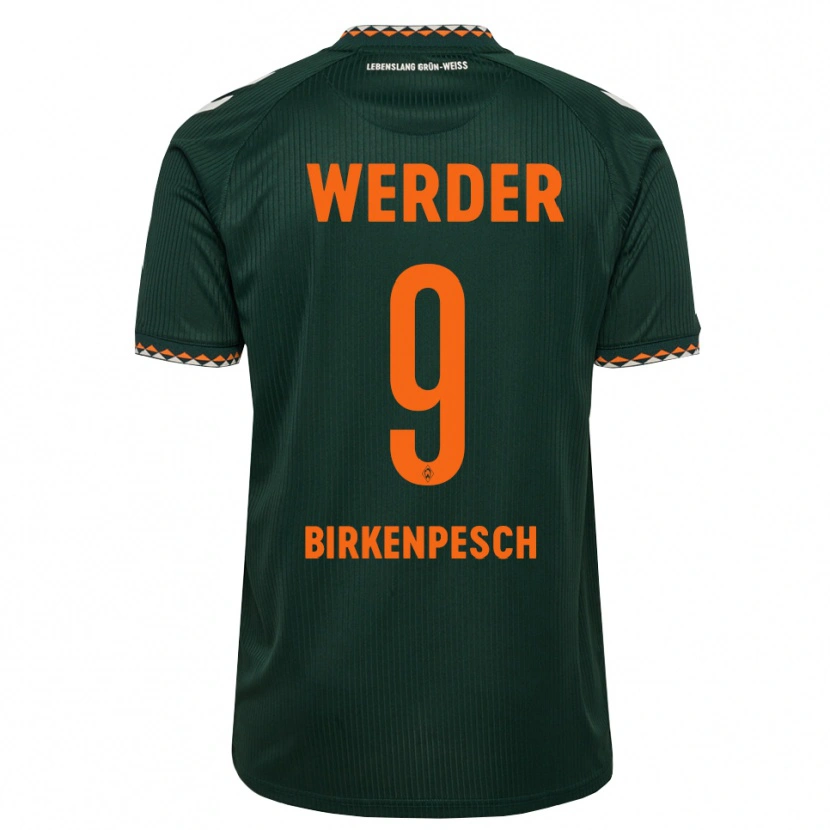 Danxen Kinder Noah Birkenpesch #9 Dunkelgrün Orange Weiß Auswärtstrikot Trikot 2026/27 T-Shirt Österreich