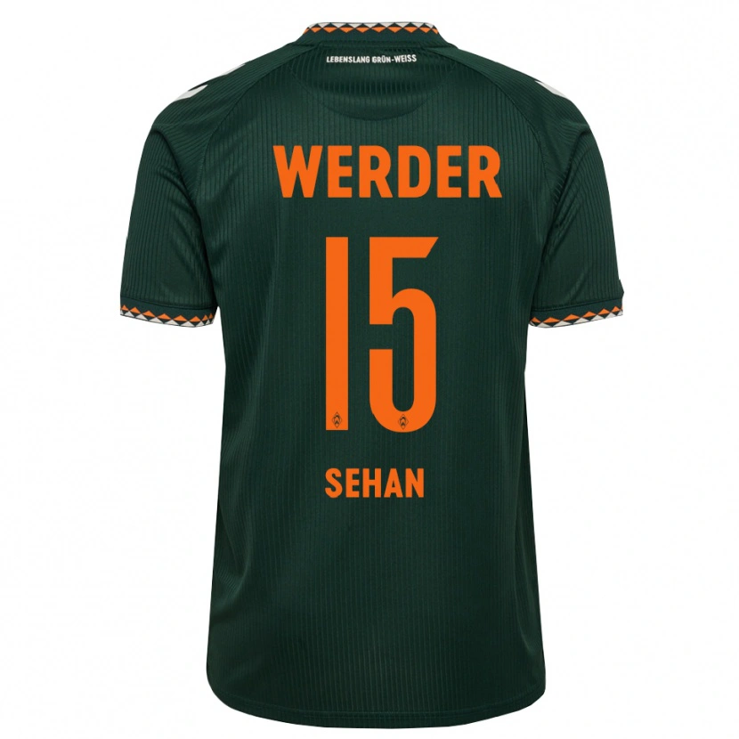Danxen Kinder Jasmin Sehan #15 Dunkelgrün Orange Weiß Auswärtstrikot Trikot 2026/27 T-Shirt Österreich