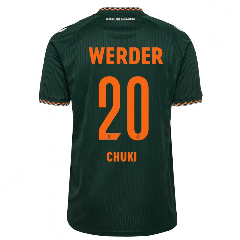 Danxen Kinder Chuki #20 Dunkelgrün Orange Weiß Auswärtstrikot Trikot 2026/27 T-Shirt Österreich