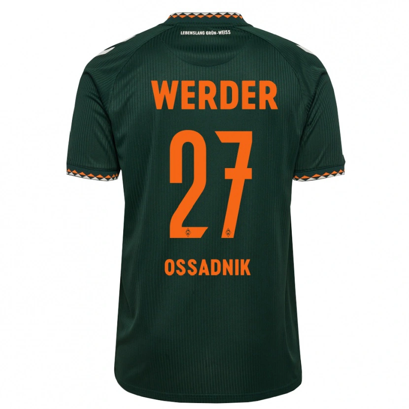 Danxen Kinder Jannes Ossadnik #27 Dunkelgrün Orange Weiß Auswärtstrikot Trikot 2026/27 T-Shirt Österreich