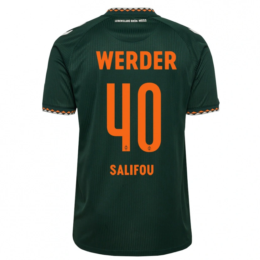 Danxen Kinder Dikeni Salifou #40 Dunkelgrün Orange Weiß Auswärtstrikot Trikot 2026/27 T-Shirt Österreich