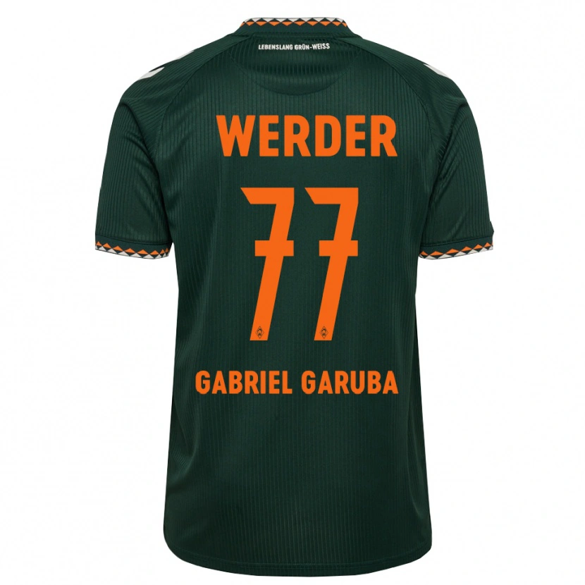 Danxen Kinder Najib Gabriel Garuba #77 Dunkelgrün Orange Weiß Auswärtstrikot Trikot 2026/27 T-Shirt Österreich