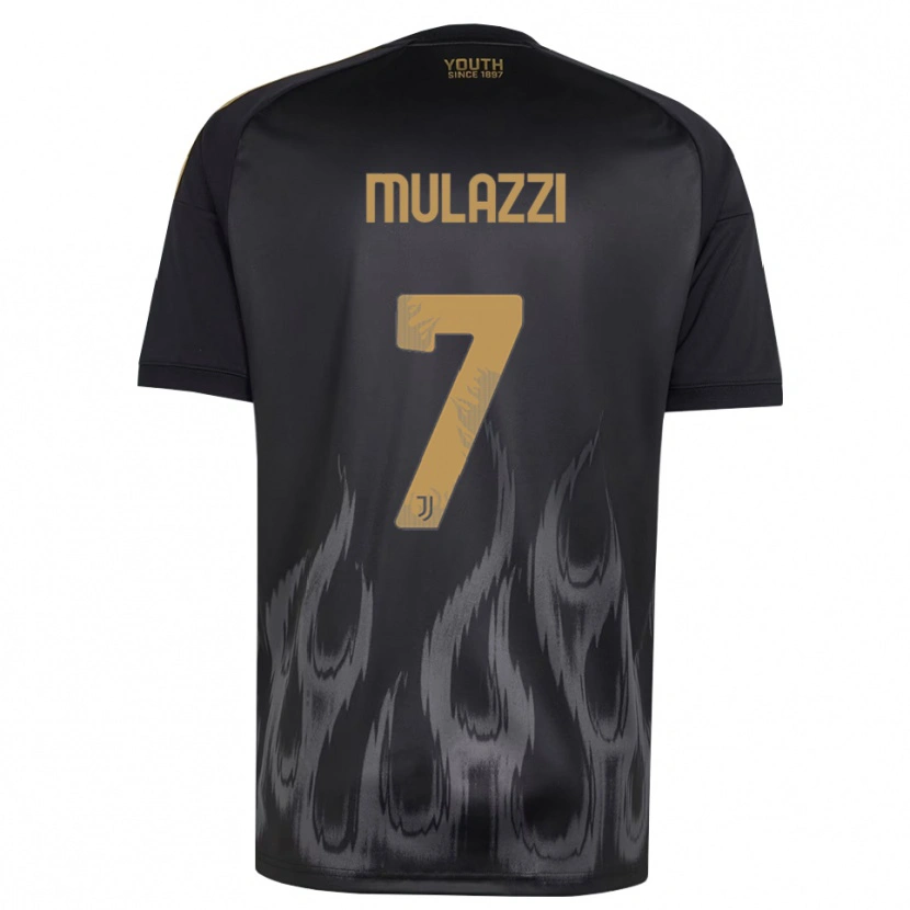 Danxen Kinder Gabriele Mulazzi #7 Schwarz Braun Ausweichtrikot Trikot 2026/27 T-Shirt Österreich