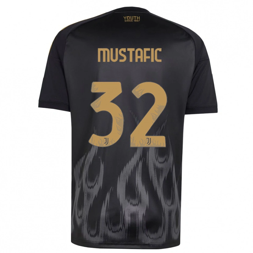 Danxen Kinder Emma Mustafic #32 Schwarz Braun Ausweichtrikot Trikot 2026/27 T-Shirt Österreich