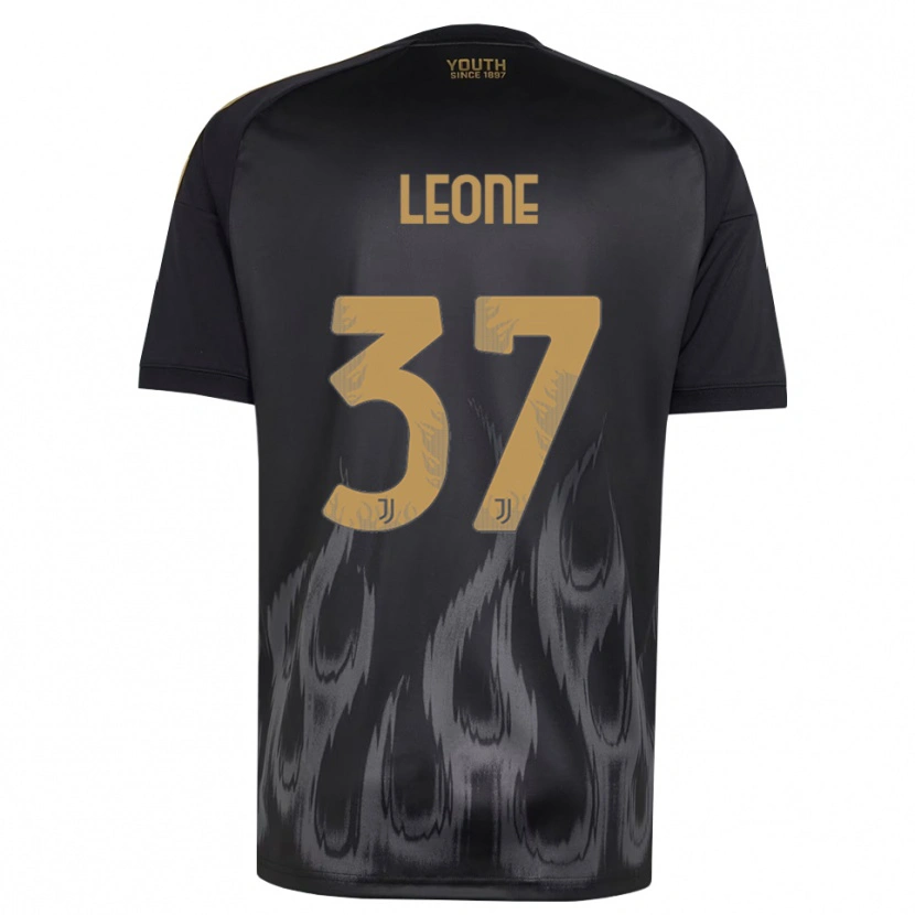 Danxen Kinder Francesco Leone #37 Schwarz Braun Ausweichtrikot Trikot 2026/27 T-Shirt Österreich