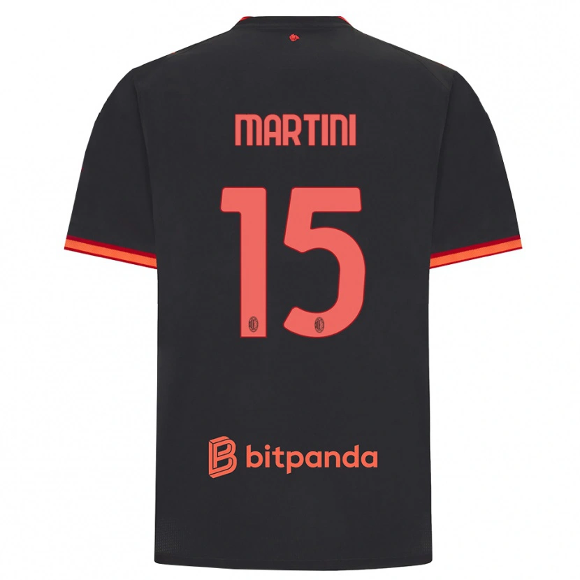 Danxen Kinder Thomas Martini #15 Schwarz Rot Ausweichtrikot Trikot 2026/27 T-Shirt Österreich