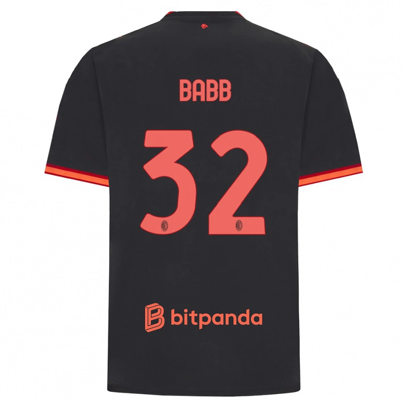 Danxen Kinder Selena Delia Babb #32 Schwarz Rot Ausweichtrikot Trikot 2026/27 T-Shirt Österreich