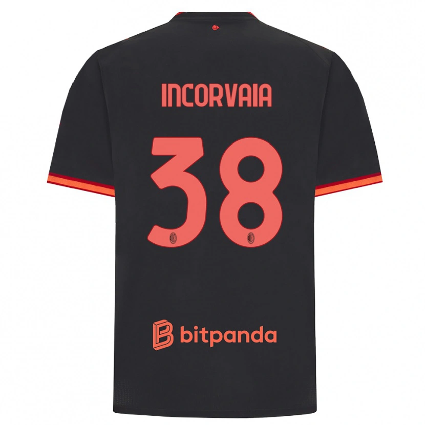 Danxen Kinder Giovanni Incorvaia #38 Schwarz Rot Ausweichtrikot Trikot 2026/27 T-Shirt Österreich