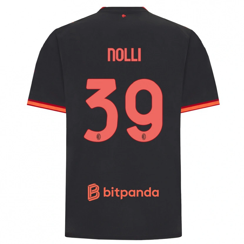 Danxen Kinder Luca Nolli #39 Schwarz Rot Ausweichtrikot Trikot 2026/27 T-Shirt Österreich