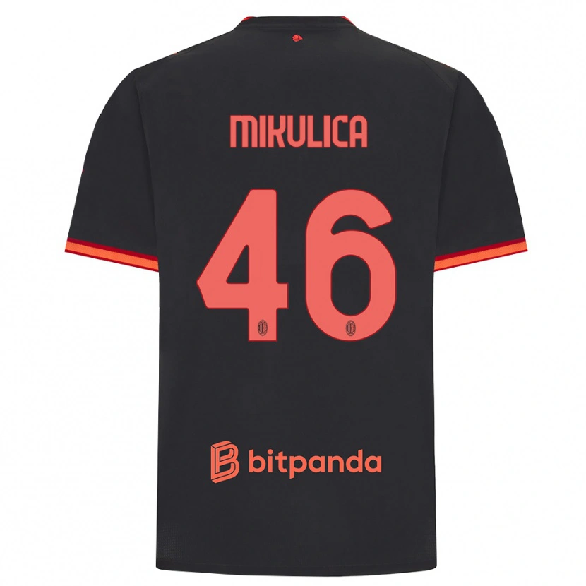 Danxen Kinder Petra Mikulica #46 Schwarz Rot Ausweichtrikot Trikot 2026/27 T-Shirt Österreich