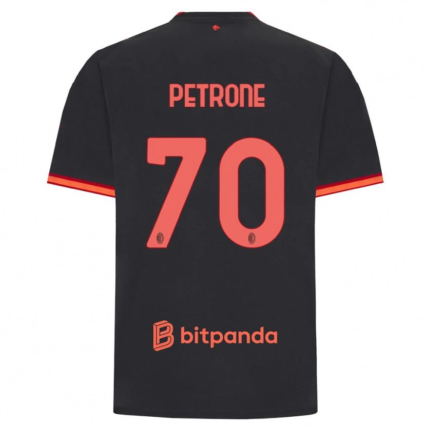 Danxen Kinder Daniele Petrone #70 Schwarz Rot Ausweichtrikot Trikot 2026/27 T-Shirt Österreich