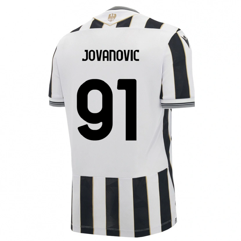 Danxen Kinder Lazar Jovanovic #91 Schwarz Weiß Pink Heimtrikot Trikot 2026/27 T-Shirt Österreich