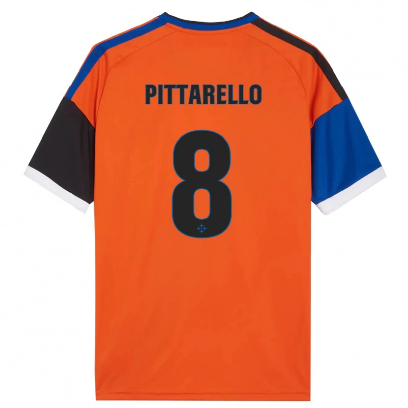 Danxen Kinder Filippo Pittarello #8 Orange Blau Schwarz Weiß Auswärtstrikot Trikot 2026/27 T-Shirt Österreich