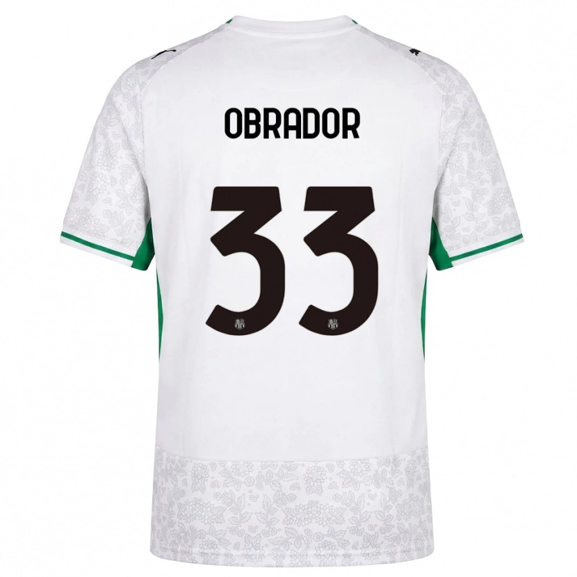 Danxen Herren Rafa Obrador #33 Weiß Schwarz Grün Auswärtstrikot Trikot 2026/27 T-Shirt Österreich