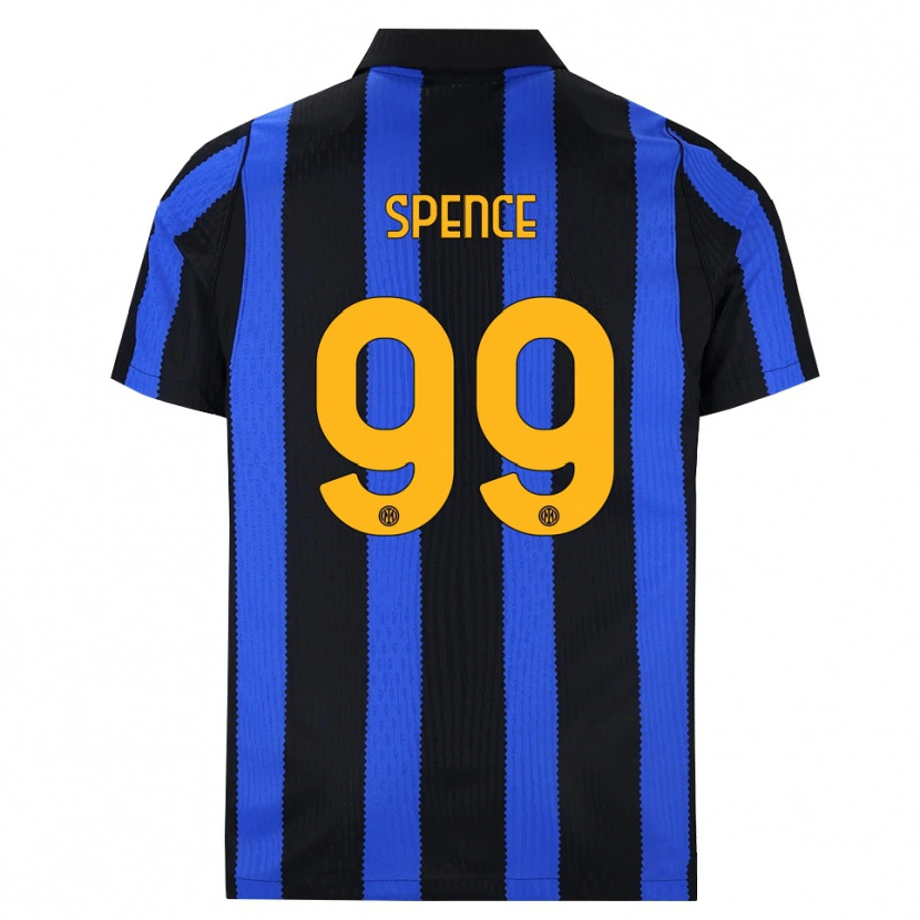 Danxen Herren Djed Spence #99 Schwarz Blau Gelb Heimtrikot Trikot 2026/27 T-Shirt Österreich