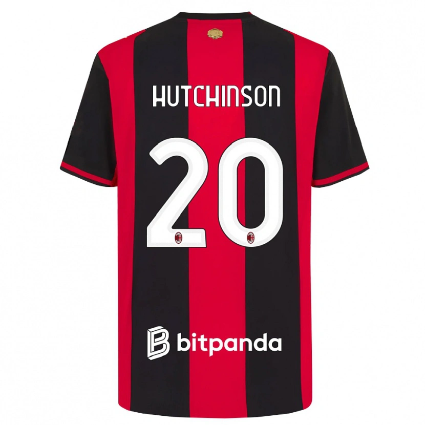 Danxen Herren Omari Hutchinson #20 Rot Schwarz Weiß Heimtrikot Trikot 2026/27 T-Shirt Österreich