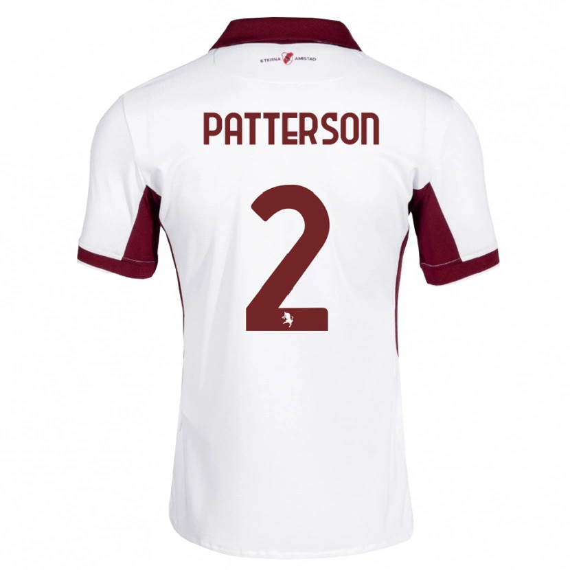 Danxen Herren Nathan Patterson #2 Burgund Weiß Rot Auswärtstrikot Trikot 2026/27 T-Shirt Österreich