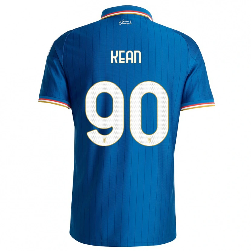 Danxen Herren Moise Kean #90 Blau Weiß Rot Heimtrikot Trikot 2026/27 T-Shirt Österreich