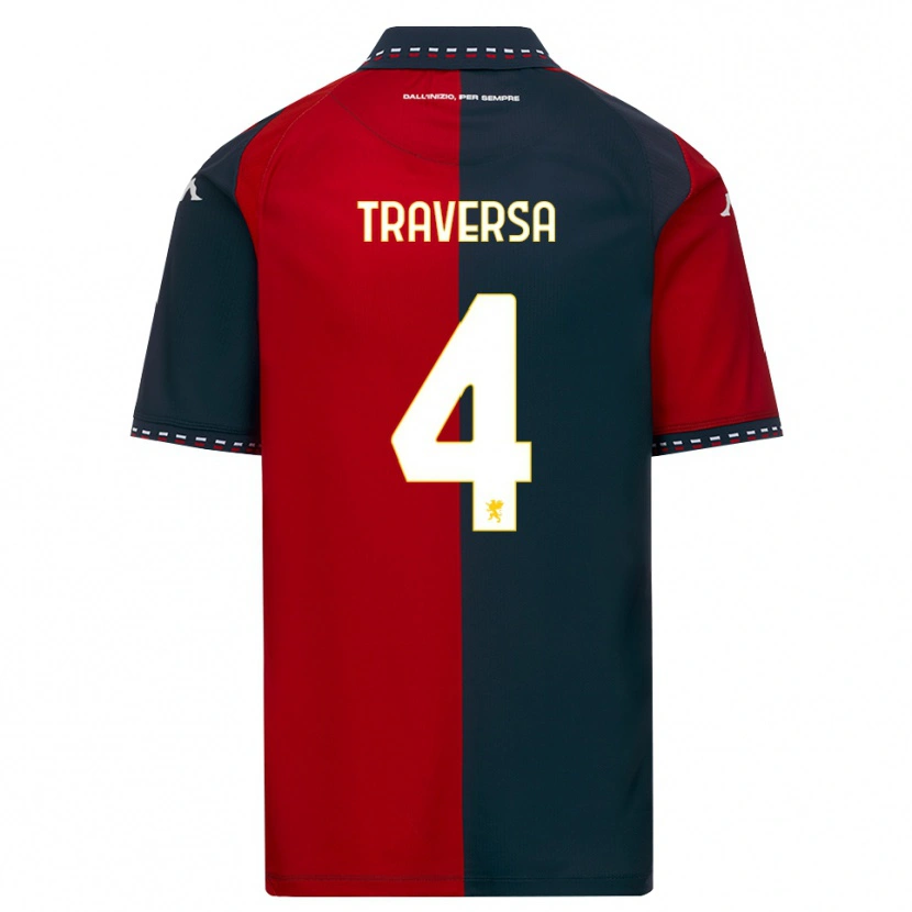 Danxen Herren Pietro Traversa #4 Rot Schwarz Weiß Heimtrikot Trikot 2026/27 T-Shirt Österreich