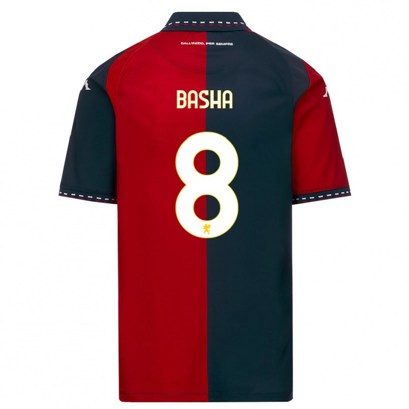 Danxen Herren Klevis Basha #8 Rot Schwarz Weiß Heimtrikot Trikot 2026/27 T-Shirt Österreich