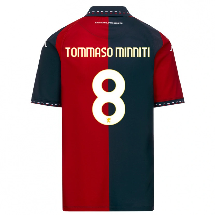Danxen Herren Giovanni Tommaso Minniti #8 Rot Schwarz Weiß Heimtrikot Trikot 2026/27 T-Shirt Österreich