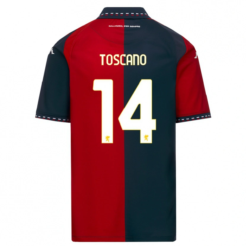 Danxen Herren Filippo Toscano #14 Rot Schwarz Weiß Heimtrikot Trikot 2026/27 T-Shirt Österreich