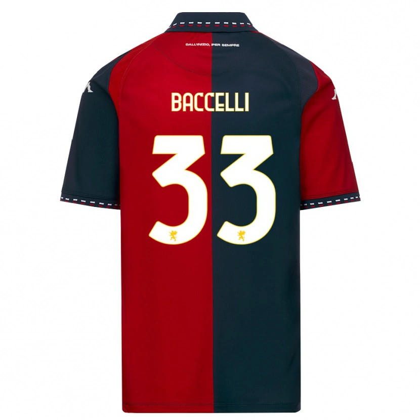 Danxen Herren Pietro Baccelli #33 Rot Schwarz Weiß Heimtrikot Trikot 2026/27 T-Shirt Österreich