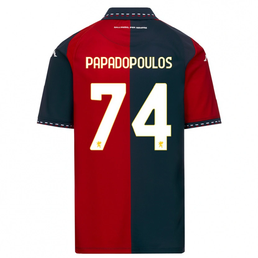 Danxen Herren Christos Papadopoulos #74 Rot Schwarz Weiß Heimtrikot Trikot 2026/27 T-Shirt Österreich