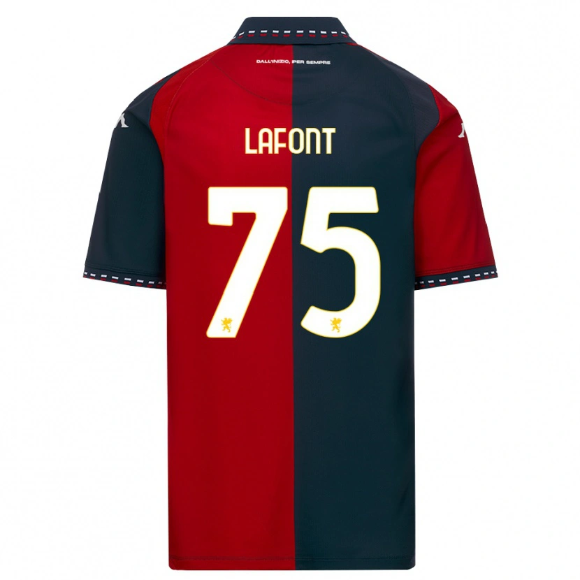Danxen Herren Gaël Lafont #75 Rot Schwarz Weiß Heimtrikot Trikot 2026/27 T-Shirt Österreich