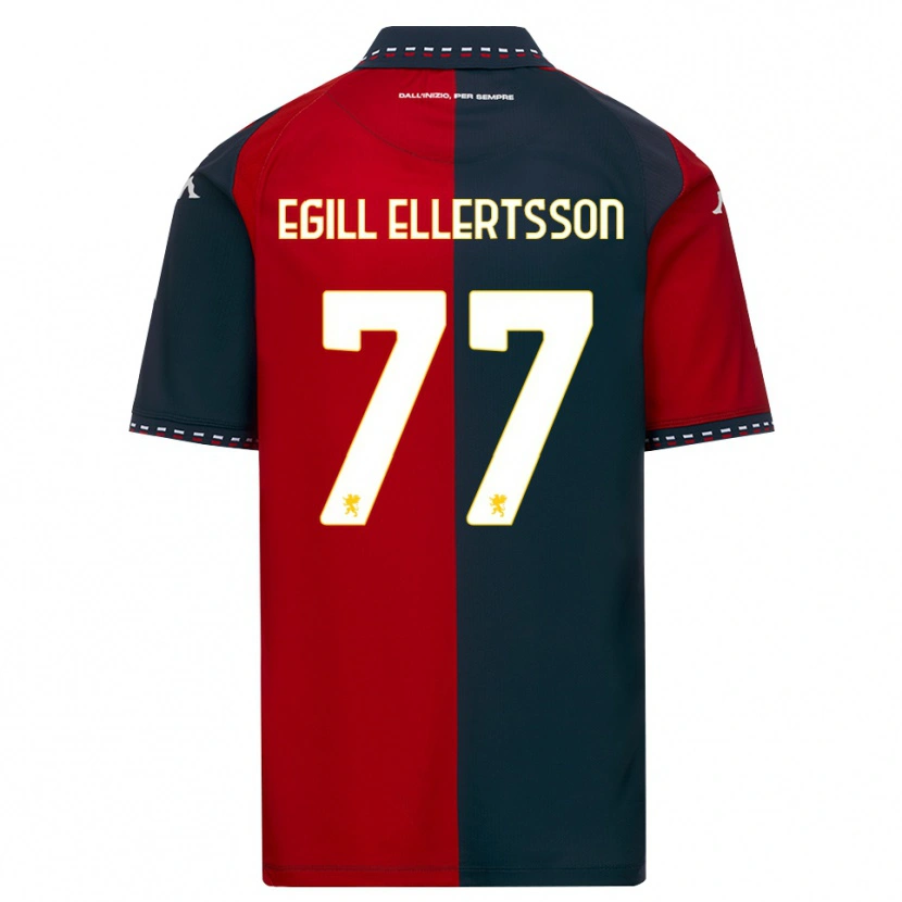 Danxen Herren Mikael Egill Ellertsson #77 Rot Schwarz Weiß Heimtrikot Trikot 2026/27 T-Shirt Österreich