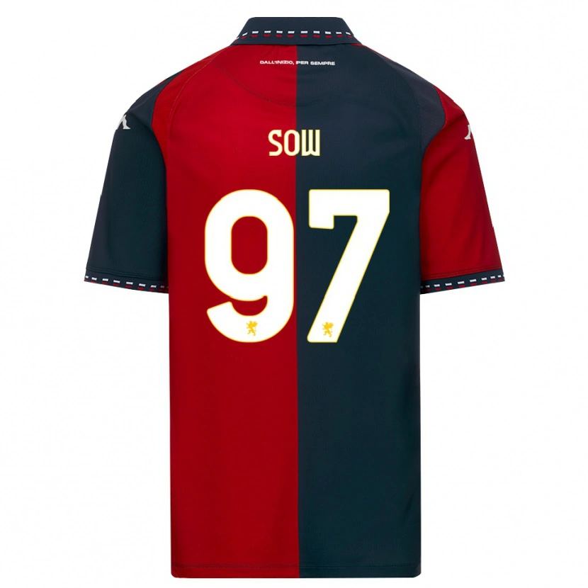 Danxen Herren Djibril Sow #97 Rot Schwarz Weiß Heimtrikot Trikot 2026/27 T-Shirt Österreich