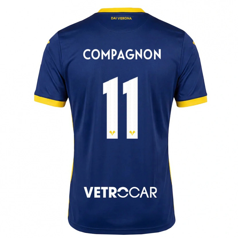Danxen Herren Mattia Compagnon #11 Königsblau Gelb Weiß Heimtrikot Trikot 2026/27 T-Shirt Österreich