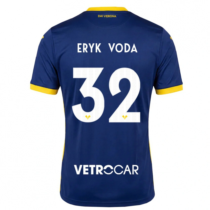 Danxen Herren Andrei Eryk Voda #32 Königsblau Gelb Weiß Heimtrikot Trikot 2026/27 T-Shirt Österreich