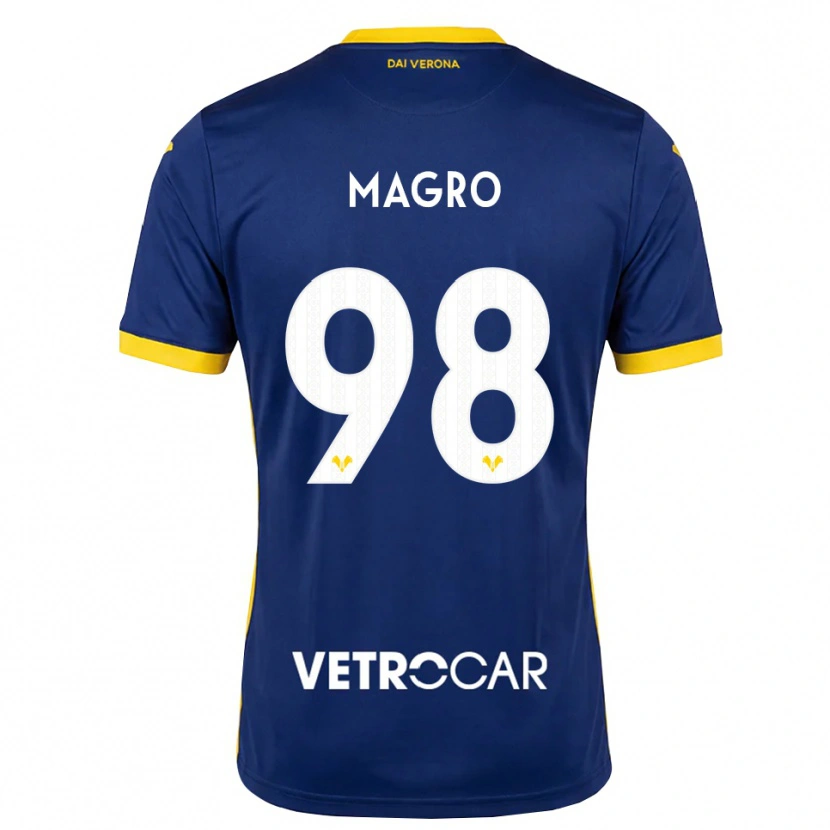 Danxen Herren Federico Magro #98 Königsblau Gelb Weiß Heimtrikot Trikot 2026/27 T-Shirt Österreich