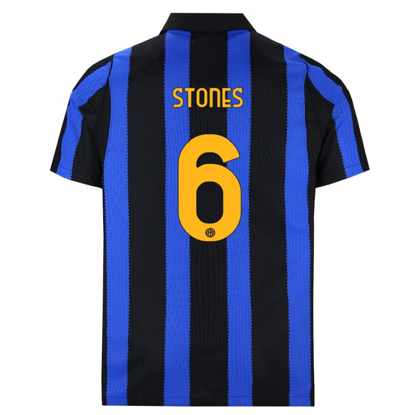 Danxen Herren John Stones #6 Schwarz Blau Gelb Heimtrikot Trikot 2026/27 T-Shirt Österreich