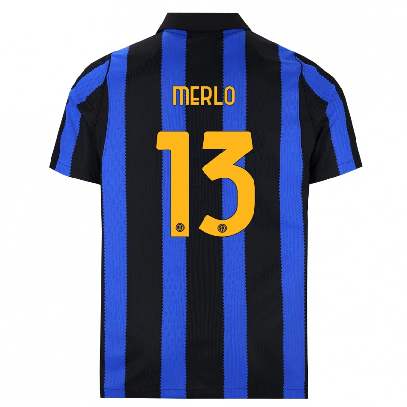Danxen Herren Beatrice Merlo #13 Schwarz Blau Gelb Heimtrikot Trikot 2026/27 T-Shirt Österreich