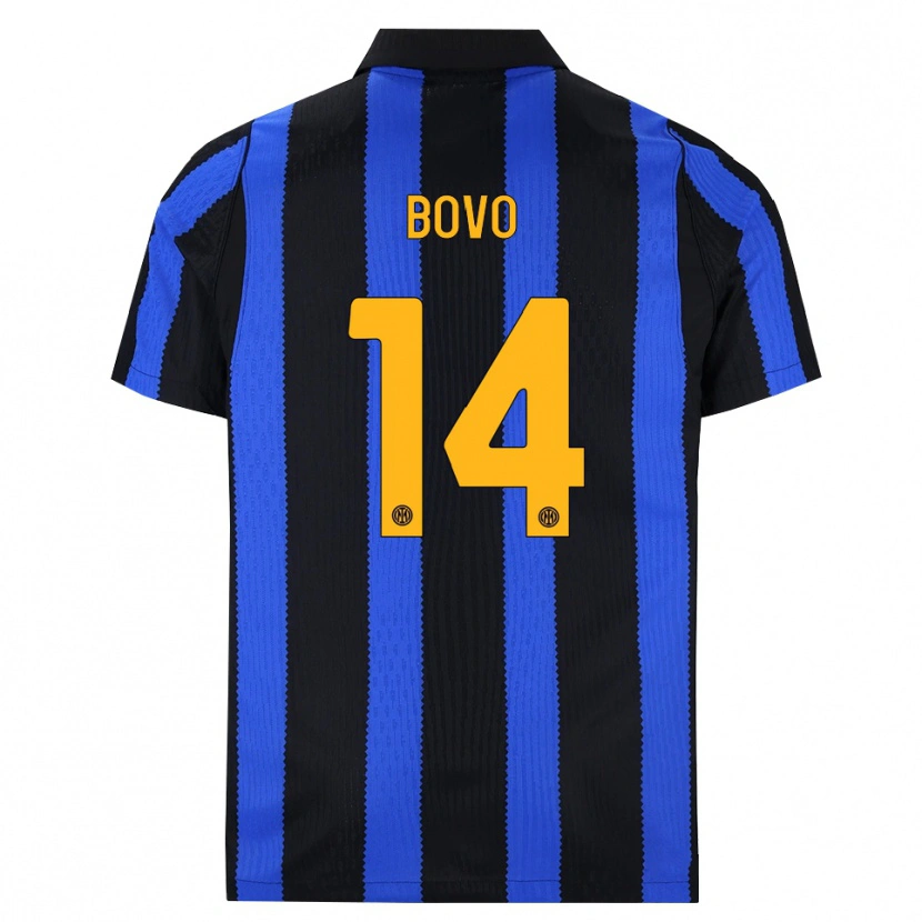 Danxen Herren Leonardo Bovo #14 Schwarz Blau Gelb Heimtrikot Trikot 2026/27 T-Shirt Österreich