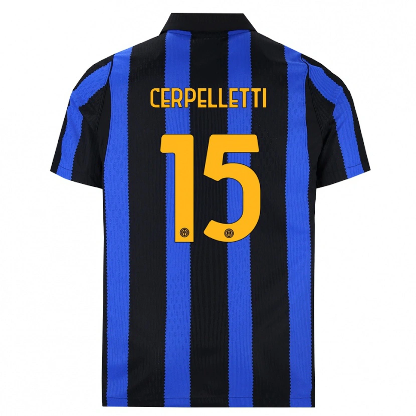 Danxen Herren Filippo Cerpelletti #15 Schwarz Blau Gelb Heimtrikot Trikot 2026/27 T-Shirt Österreich