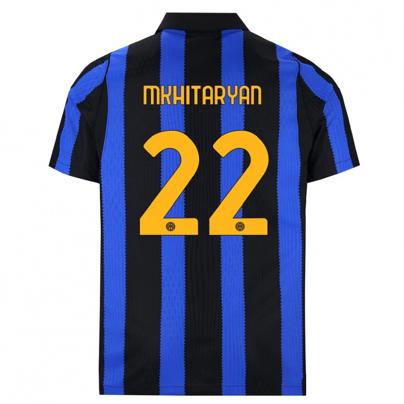 Danxen Herren Henrikh Mkhitaryan #22 Schwarz Blau Gelb Heimtrikot Trikot 2026/27 T-Shirt Österreich