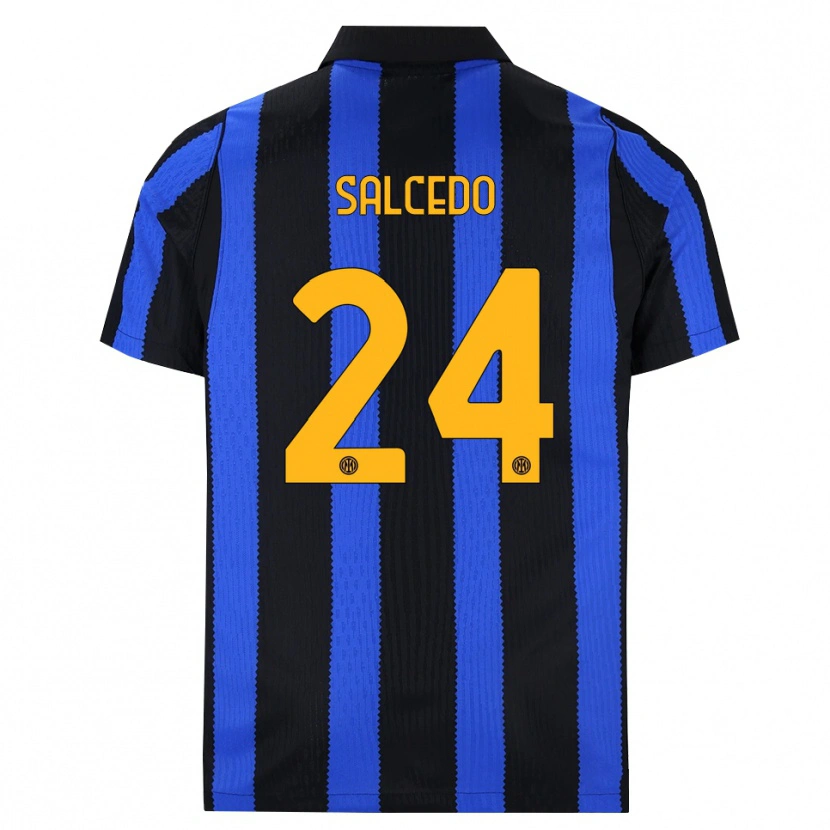 Danxen Herren Eddie Salcedo #24 Schwarz Blau Gelb Heimtrikot Trikot 2026/27 T-Shirt Österreich
