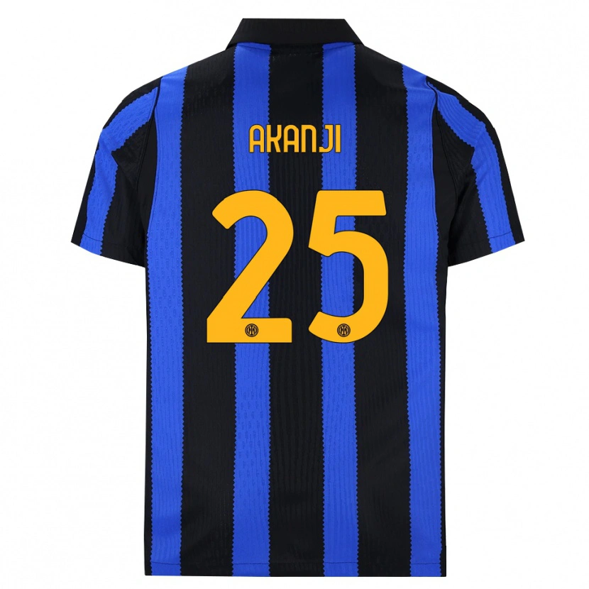Danxen Herren Manuel Akanji #25 Schwarz Blau Gelb Heimtrikot Trikot 2026/27 T-Shirt Österreich