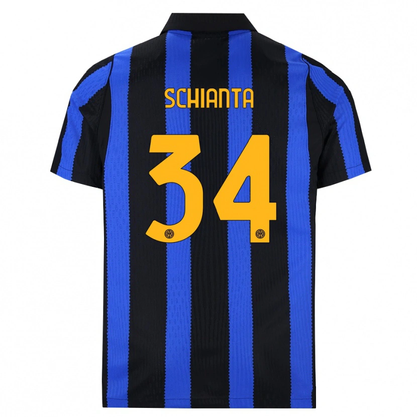 Danxen Herren Valentina Schianta #34 Schwarz Blau Gelb Heimtrikot Trikot 2026/27 T-Shirt Österreich