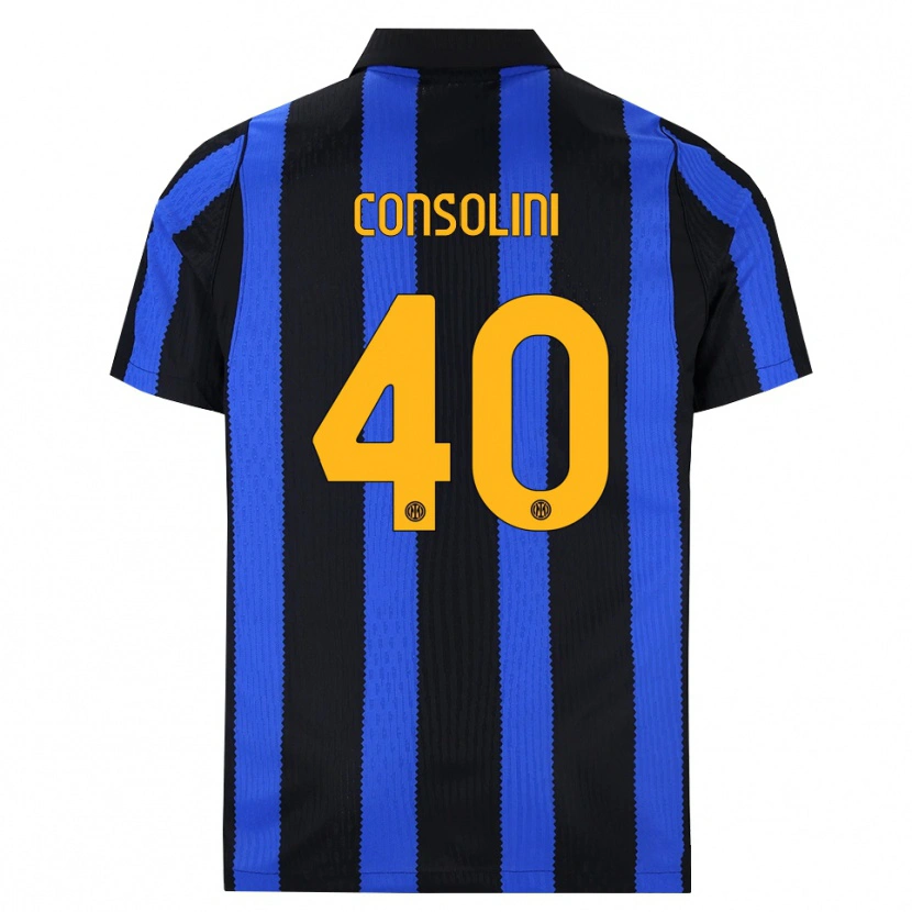 Danxen Herren Lidia Consolini #40 Schwarz Blau Gelb Heimtrikot Trikot 2026/27 T-Shirt Österreich