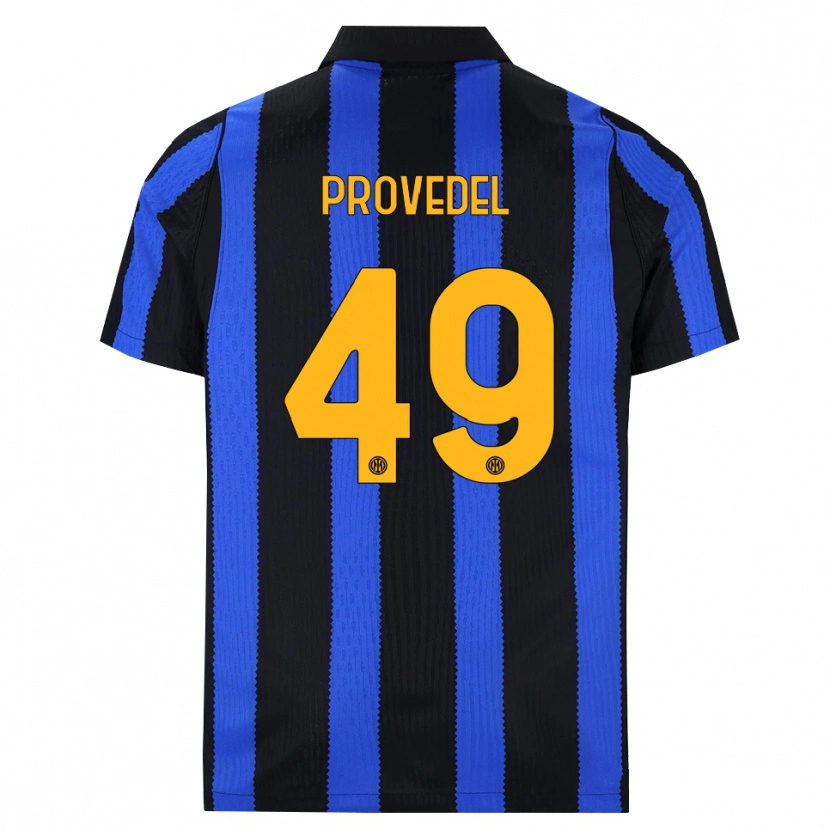 Danxen Herren Ivan Provedel #49 Schwarz Blau Gelb Heimtrikot Trikot 2026/27 T-Shirt Österreich