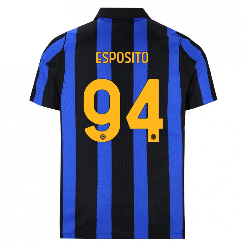 Danxen Herren Pio Esposito #94 Schwarz Blau Gelb Heimtrikot Trikot 2026/27 T-Shirt Österreich