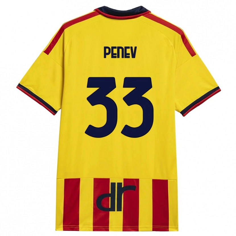 Danxen Herren Plamen Penev #33 Gelb Rot Heimtrikot Trikot 2026/27 T-Shirt Österreich